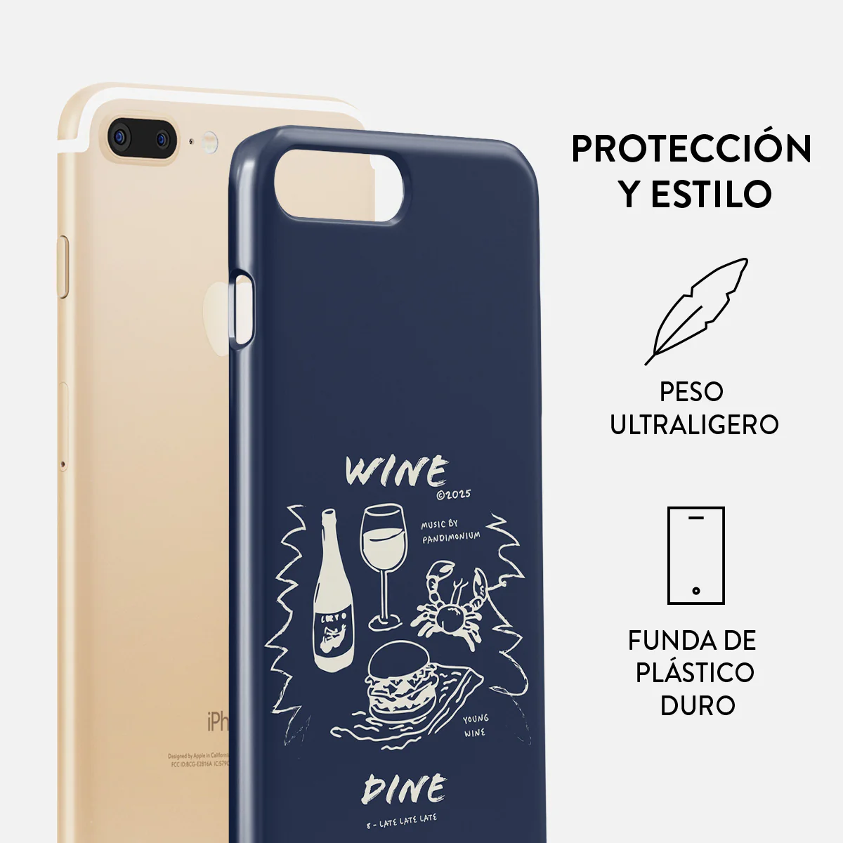 Wine & Dine - iPhone 7 Plus / 8 Plus Funda - Image 2