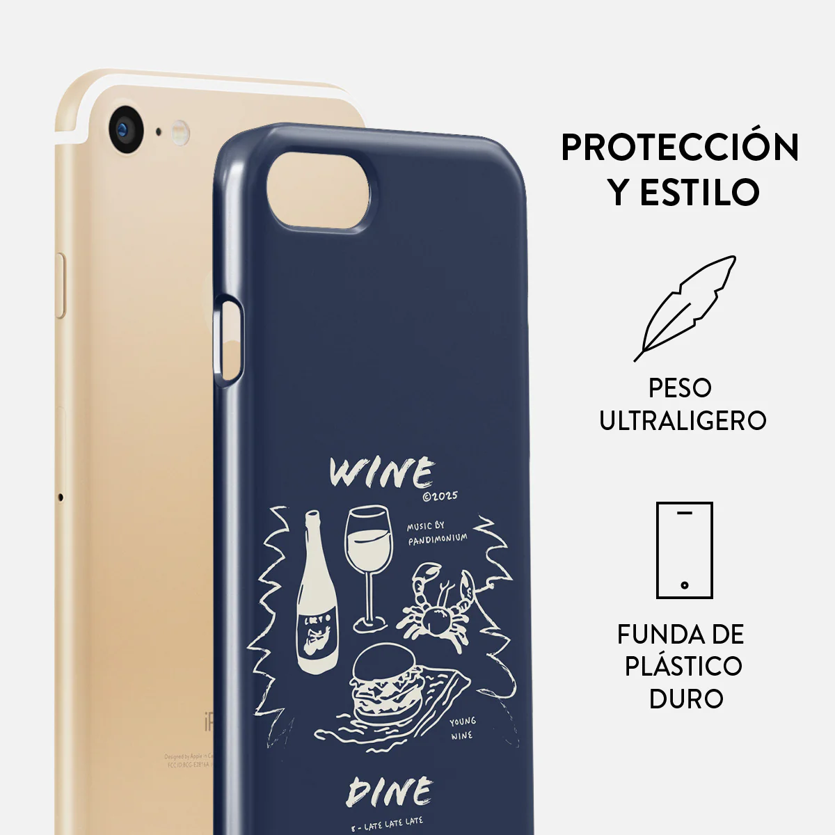 Wine & Dine - iPhone SE (2020) Funda - Image 2