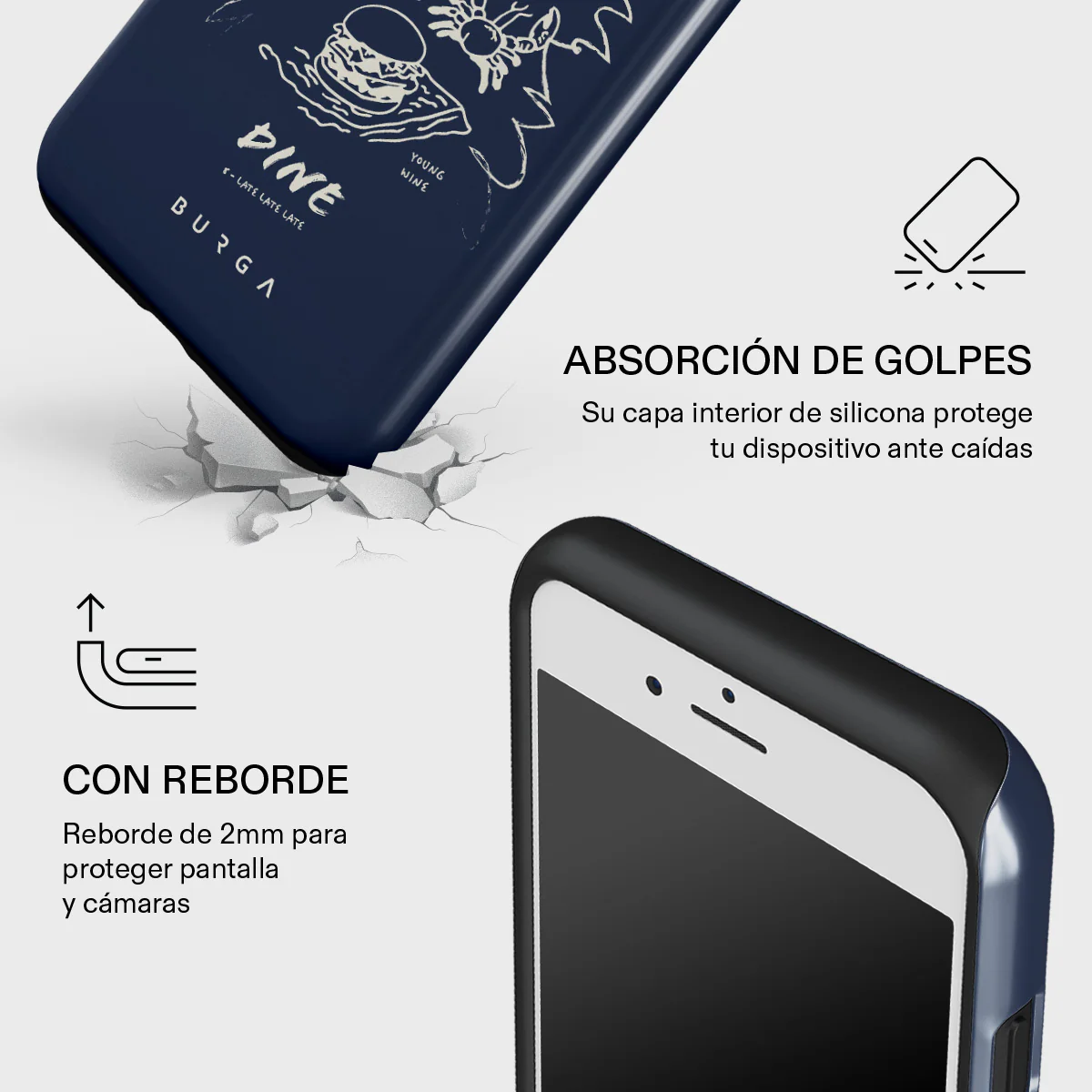 Wine & Dine - iPhone SE (2020) Funda - Image 8
