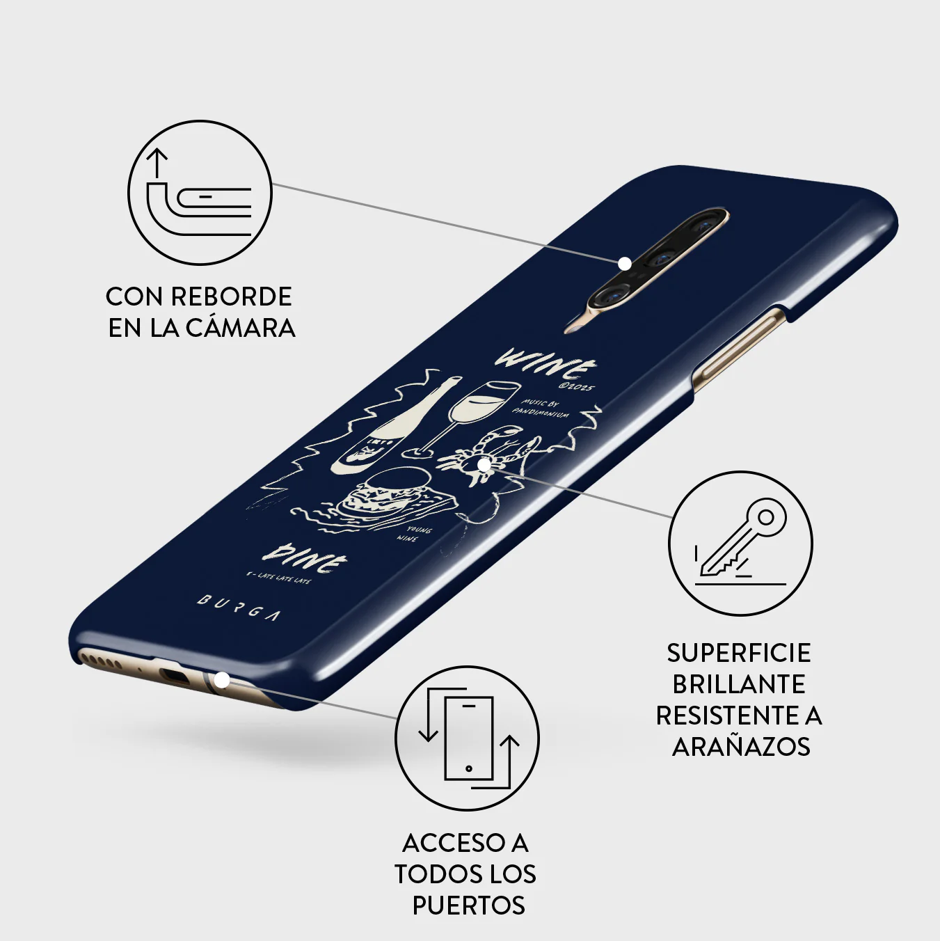 Wine & Dine - OnePlus 7 Pro / 7T Pro Funda - Image 3