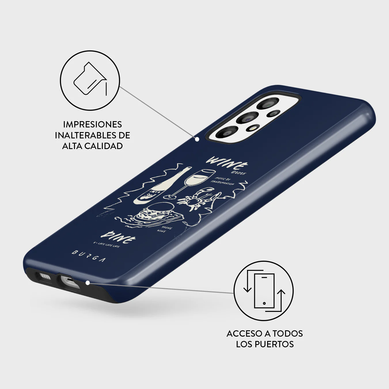 Wine & Dine - Samsung Galaxy A33 Funda - Image 3