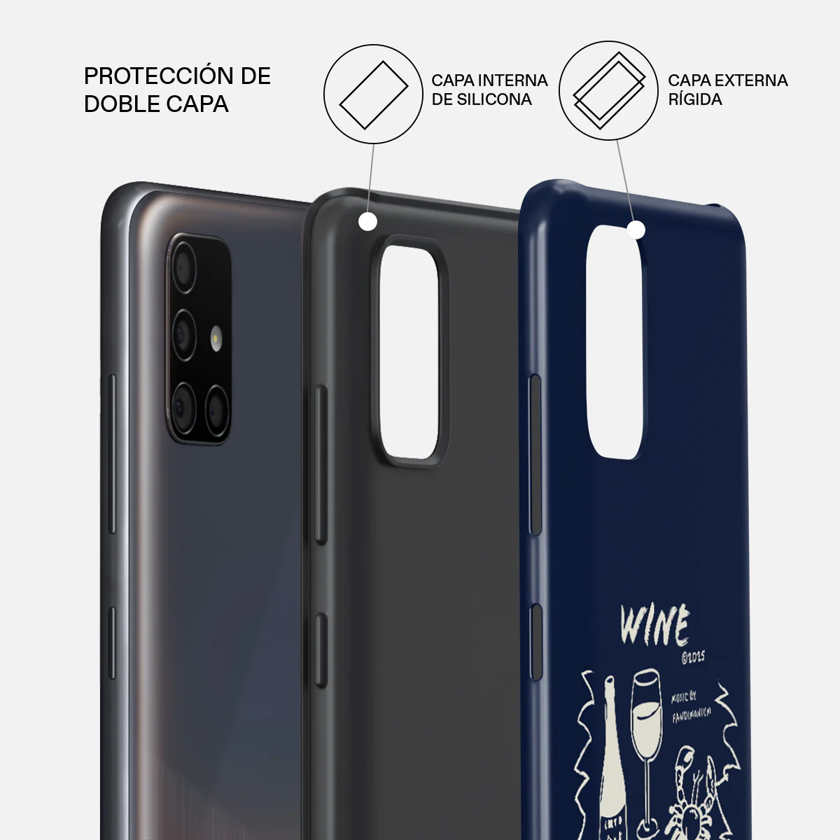 Wine & Dine - Samsung Galaxy A51 4G Funda - Image 2