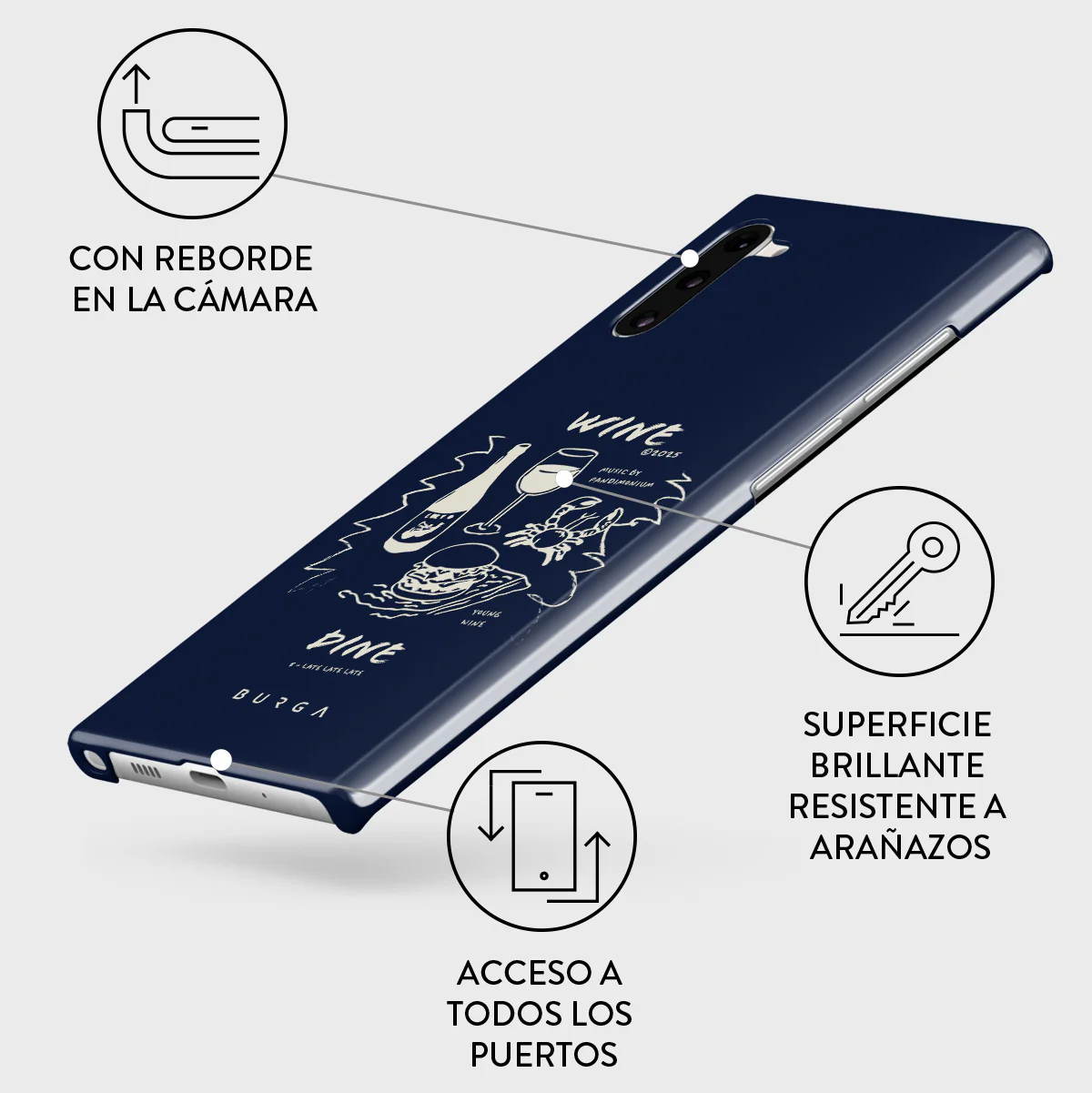Wine & Dine - Samsung Galaxy Note 10 Funda - Image 3