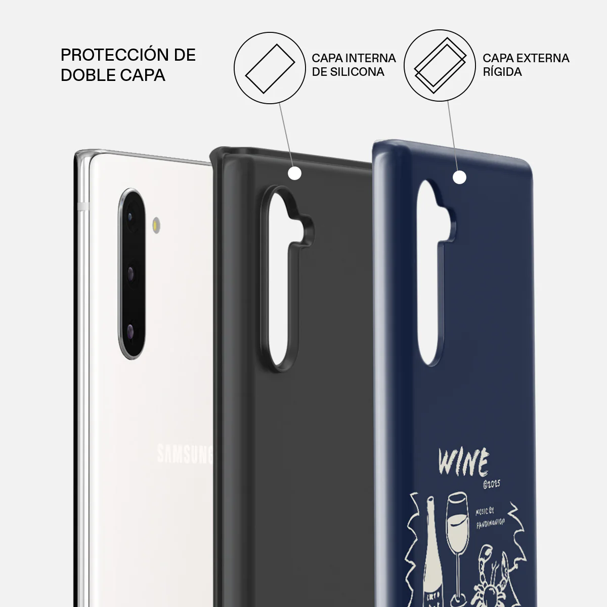 Wine & Dine - Samsung Galaxy Note 10 Funda - Image 6
