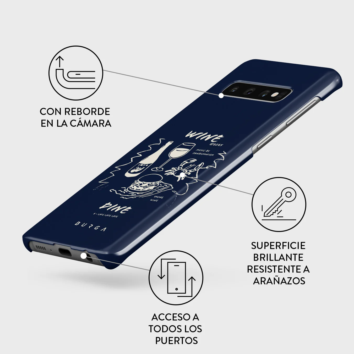 Wine & Dine - Samsung Galaxy S10 Plus Funda - Image 3