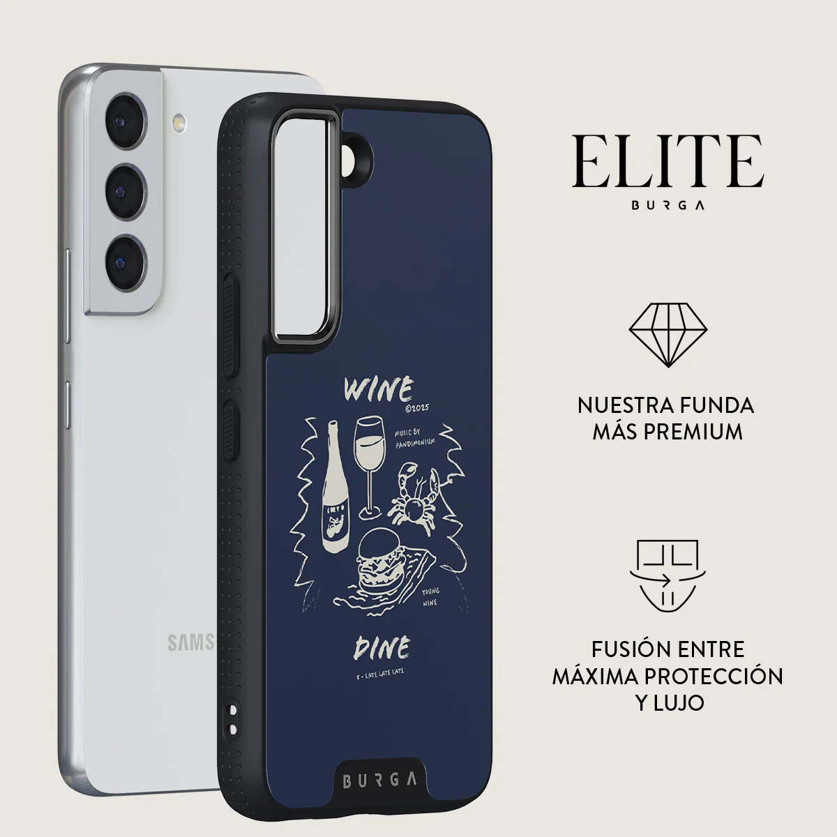 Wine & Dine - Samsung Galaxy S22 Funda - Image 13