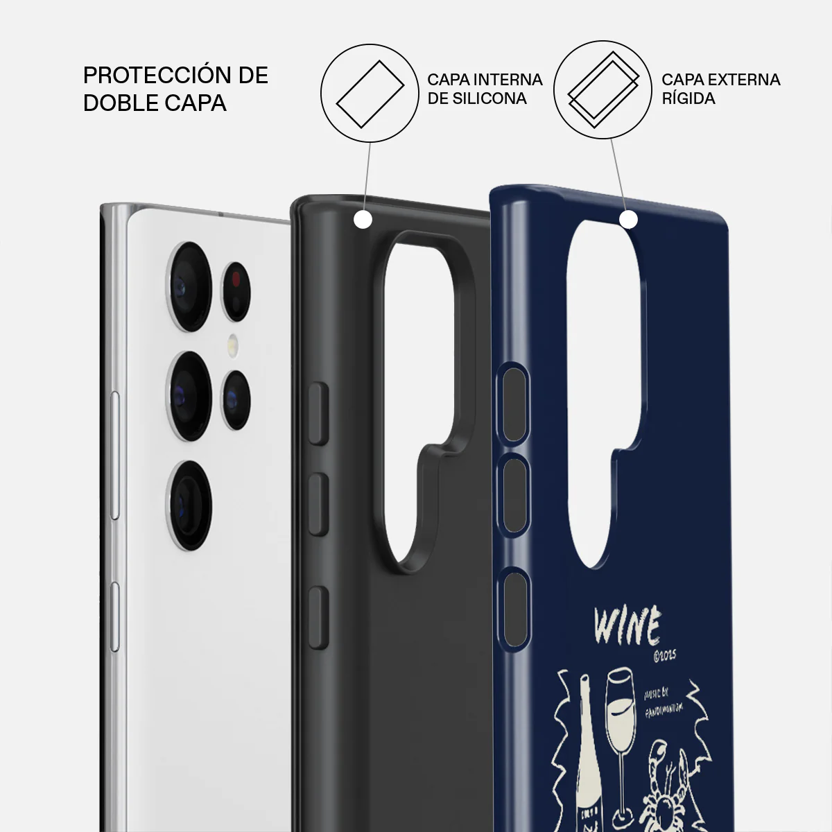 Wine & Dine - Samsung Galaxy S22 Ultra Funda - Image 2