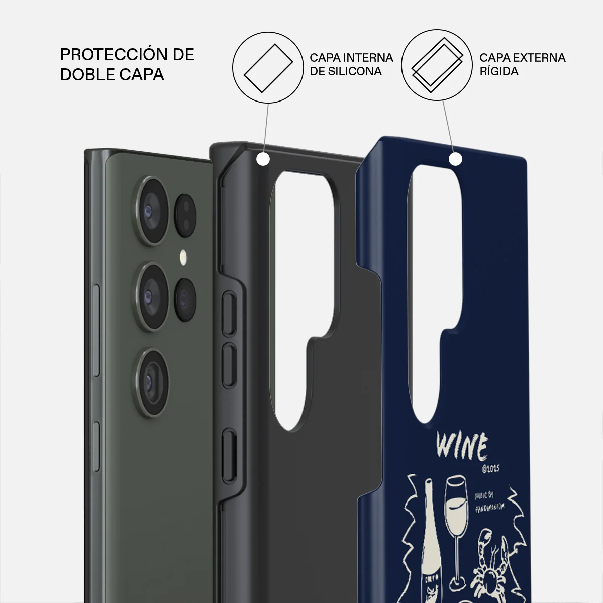 Wine & Dine - Samsung Galaxy S23 Ultra Funda - Image 2