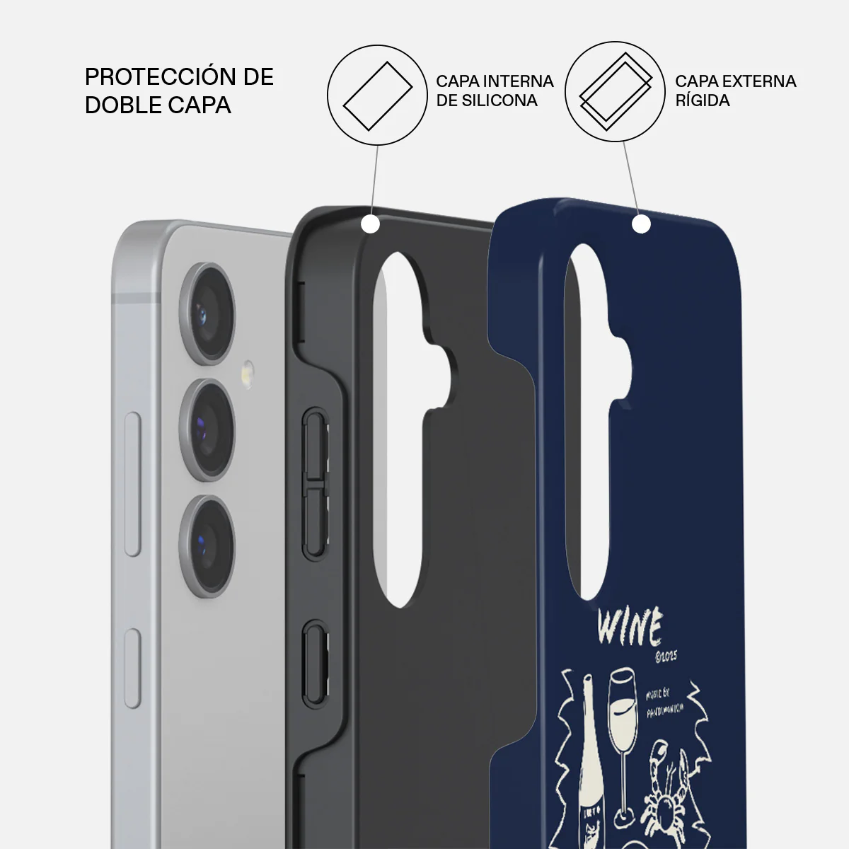 Wine & Dine - Samsung Galaxy S24 FE Funda - Image 2