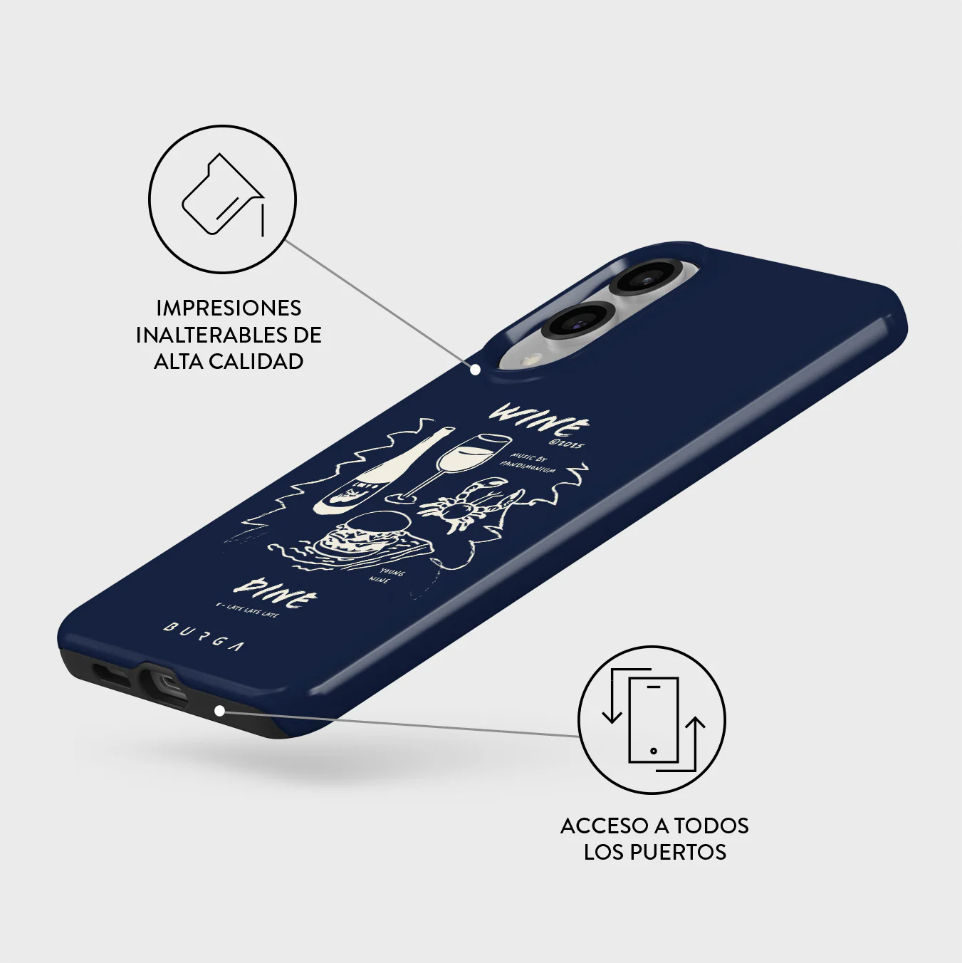 Wine & Dine - Samsung Galaxy S25 Edge Funda - Image 3