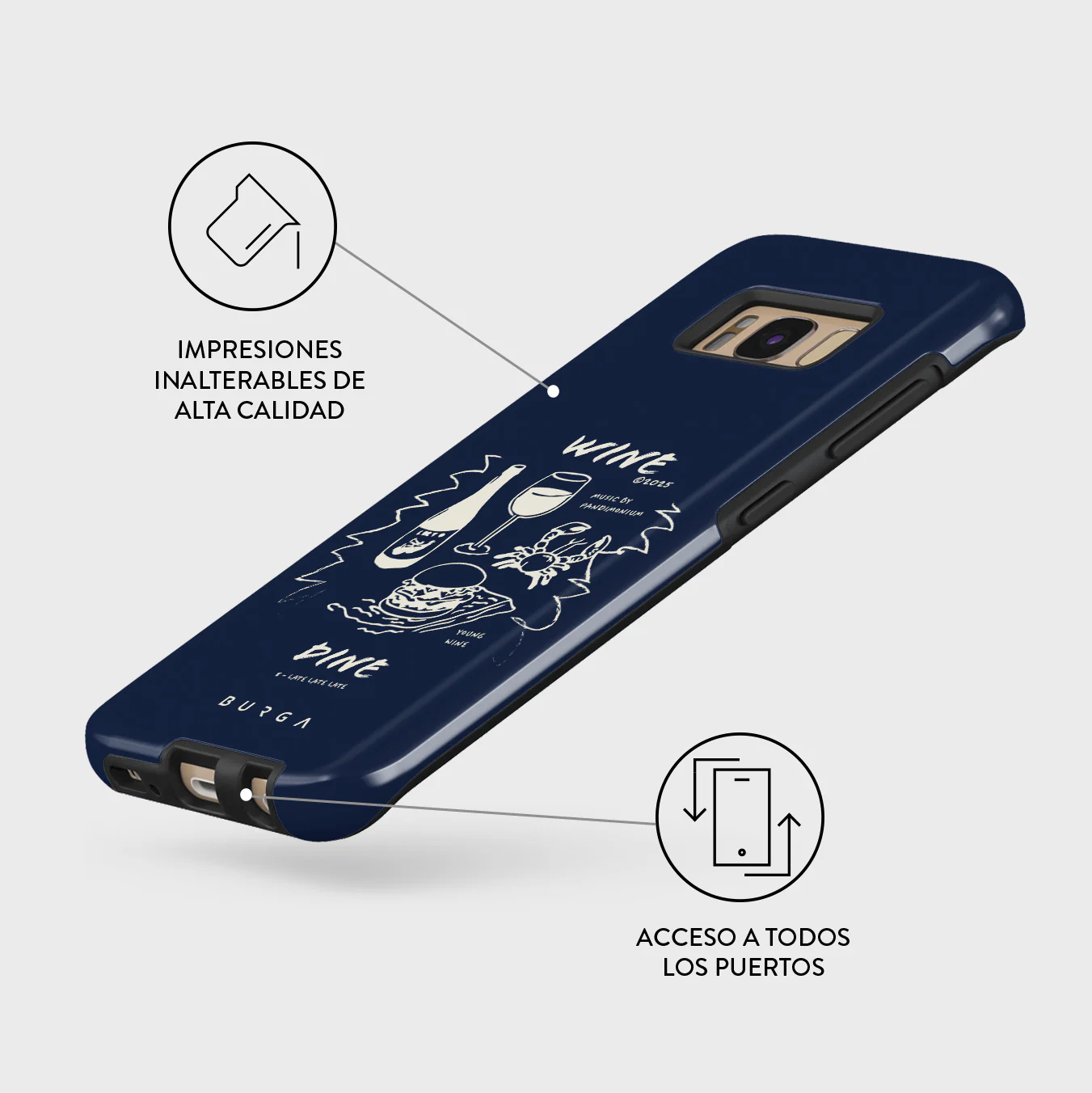 Wine & Dine - Samsung Galaxy S8 Funda - Image 7