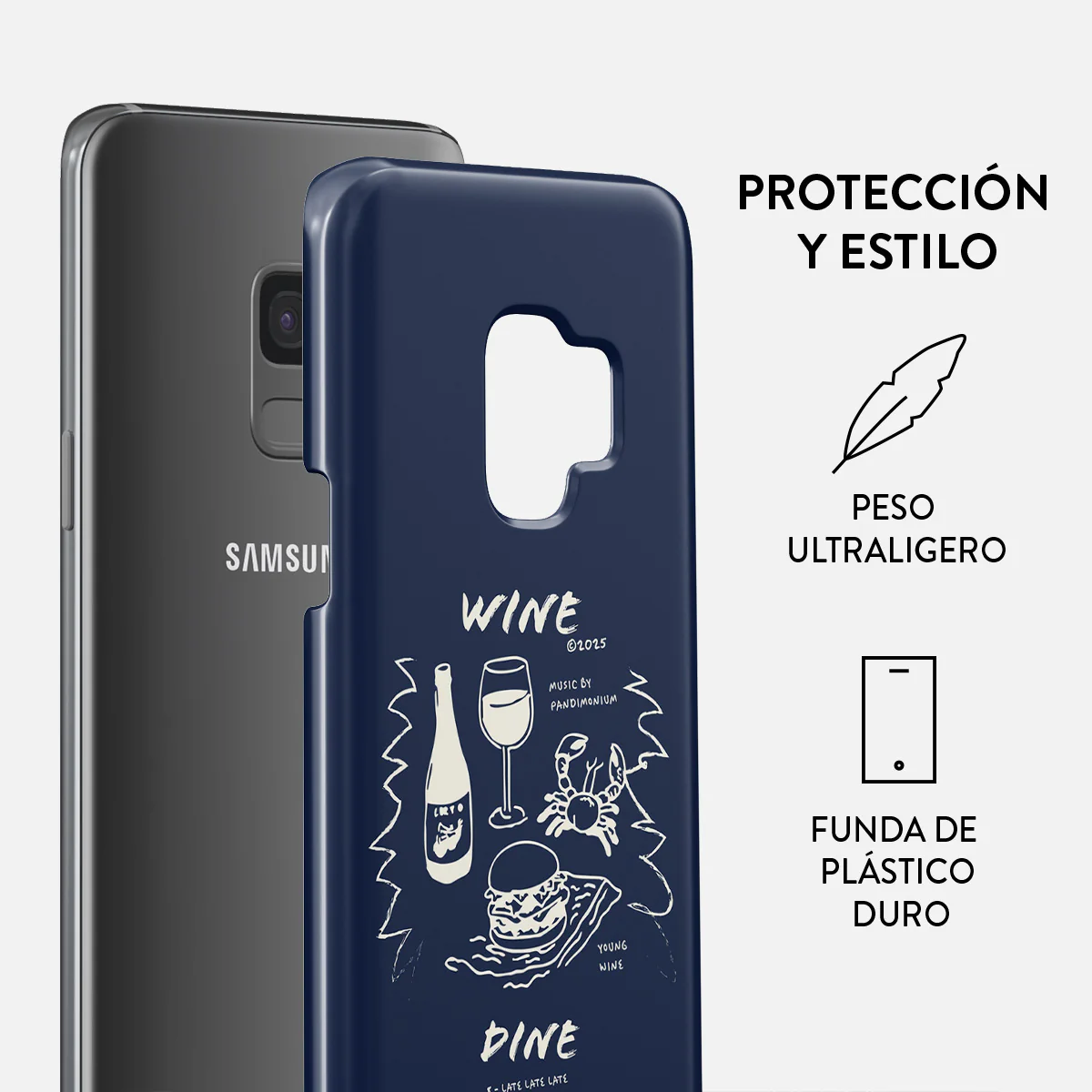 Wine & Dine - Samsung Galaxy S9 Funda - Image 2