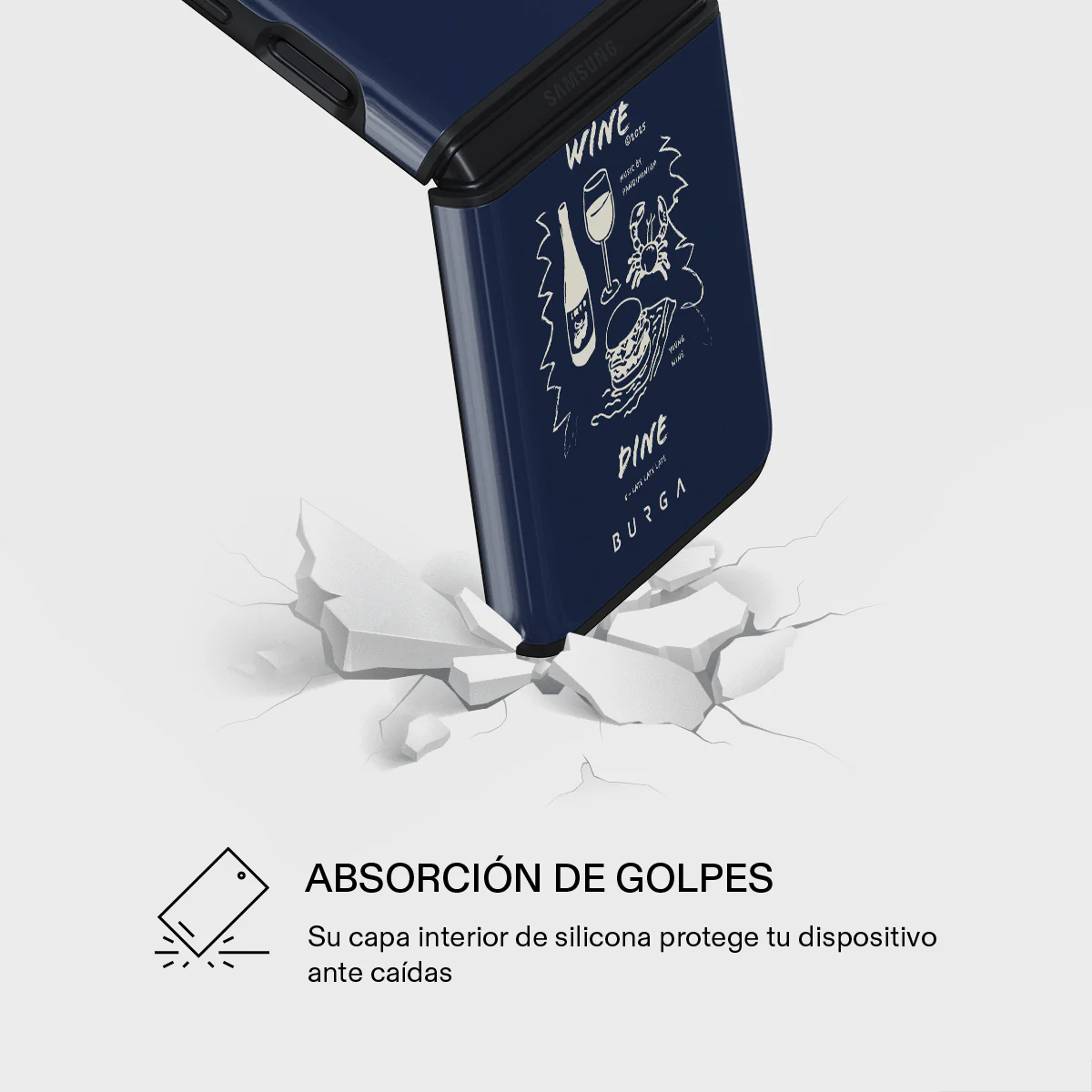 Wine & Dine - Samsung Galaxy Z Flip 3 Funda - Image 4