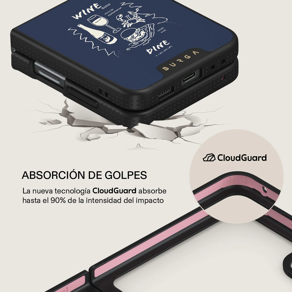 Wine & Dine - Samsung Galaxy Z Flip 5 Funda - Image 10