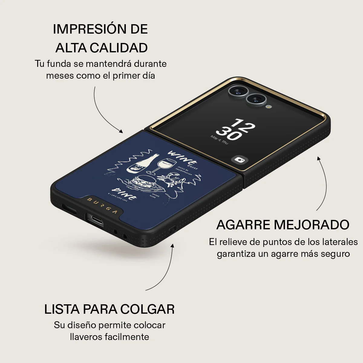 Wine & Dine - Samsung Galaxy Z Flip 7 Funda - Image 9
