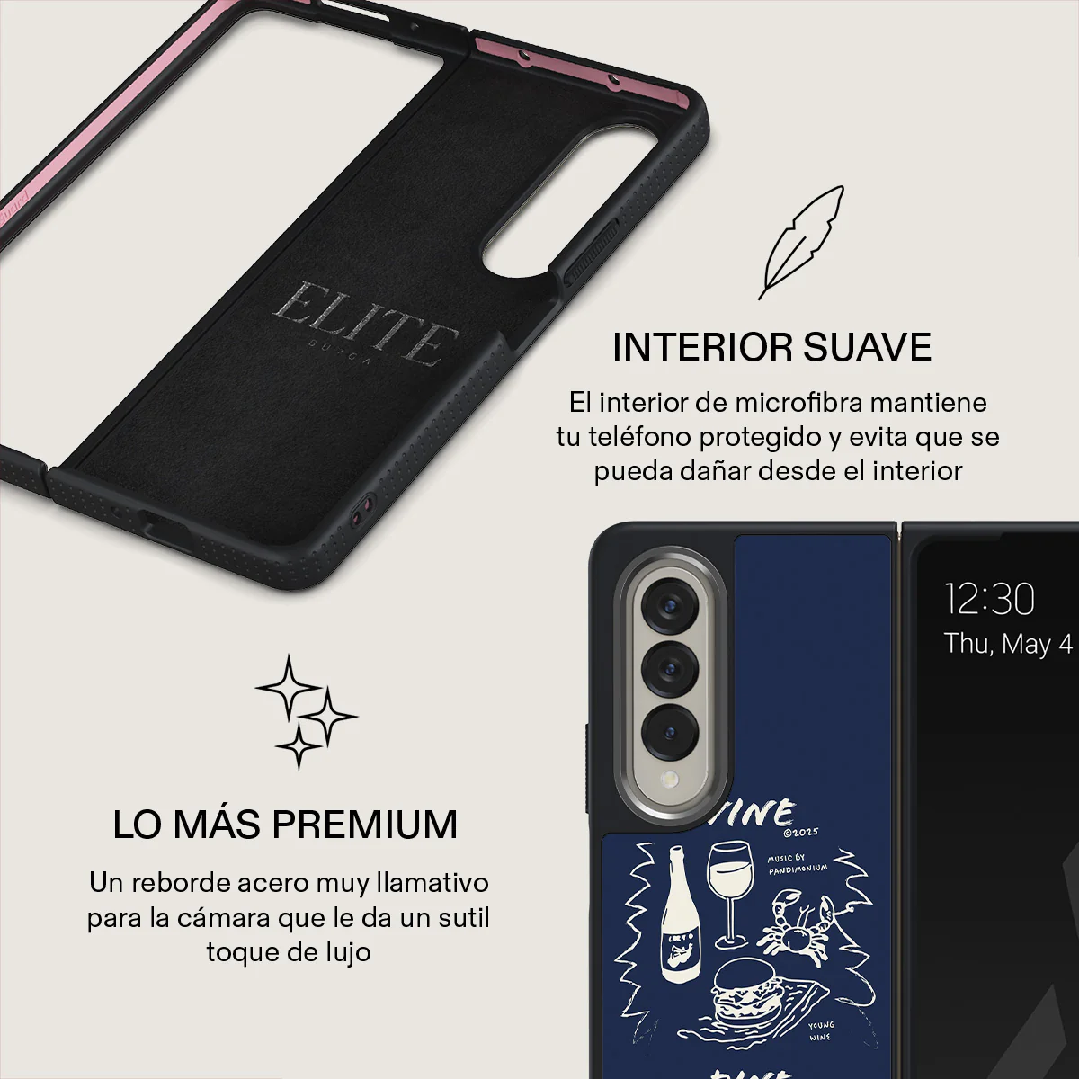 Wine & Dine - Samsung Galaxy Z Fold 4 Funda - Image 18