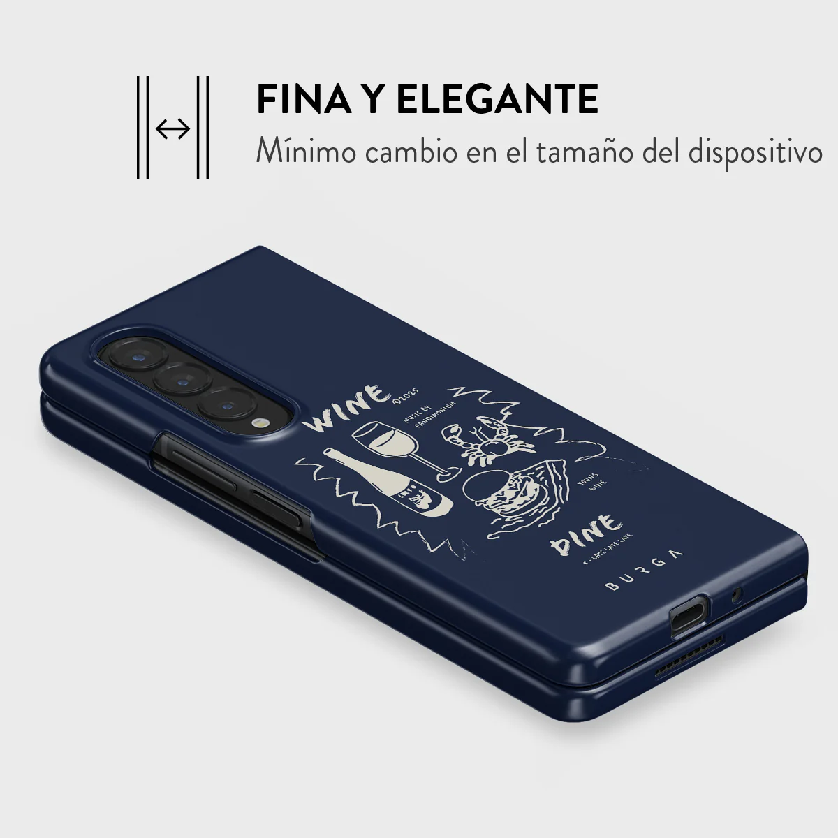 Wine & Dine - Samsung Galaxy Z Fold 4 Funda - Image 4