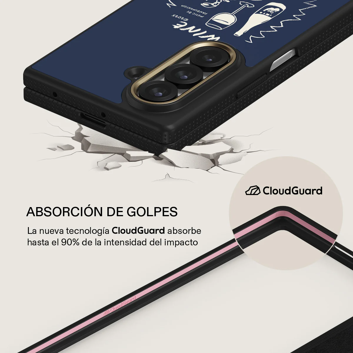 Wine & Dine - Samsung Galaxy Z Fold 7 Funda - Image 3