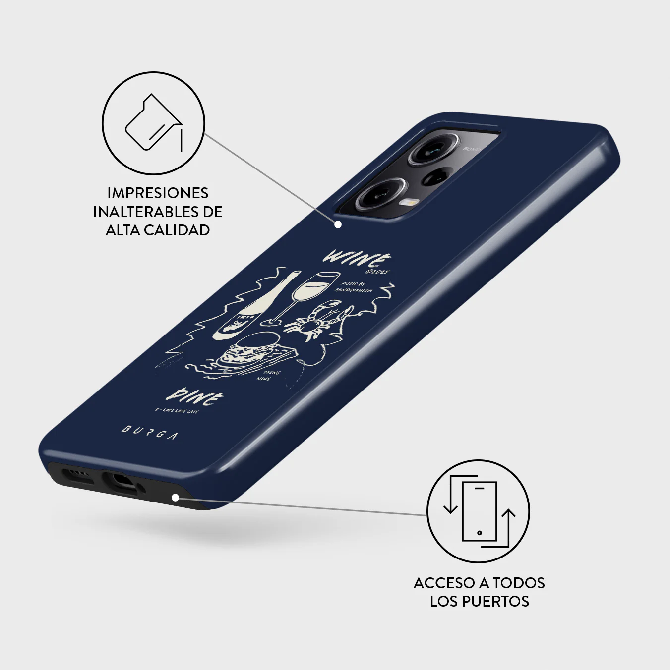 Wine & Dine - Xiaomi Redmi Note 12 Pro+ 5G Funda - Image 3