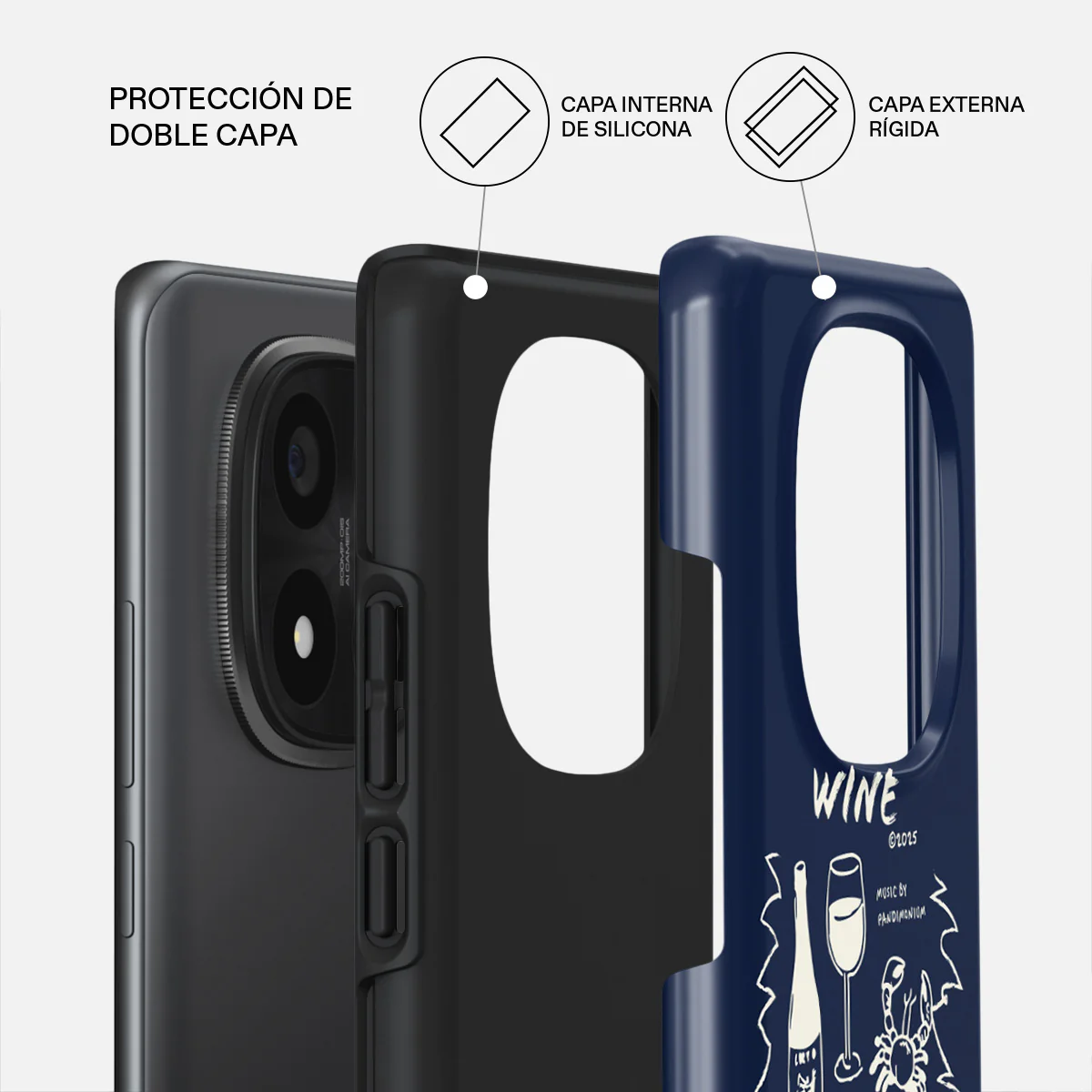 Wine & Dine - Xiaomi Redmi Note 14 Pro 5G Funda - Image 2